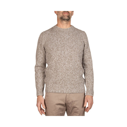 Pullover Uomo effetto melange Grigio beige Gran Sasso- Francavilla Moda